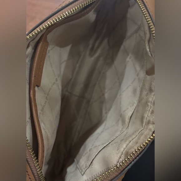 Michael Kors Brown Jet Set Large Printed Logo Crossbody Bag - Picture 11 of 16